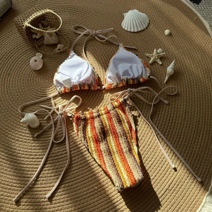 Sommerlicher Push-Up-Bikini im brasilianischen Stil – ideal für Strand und Pool