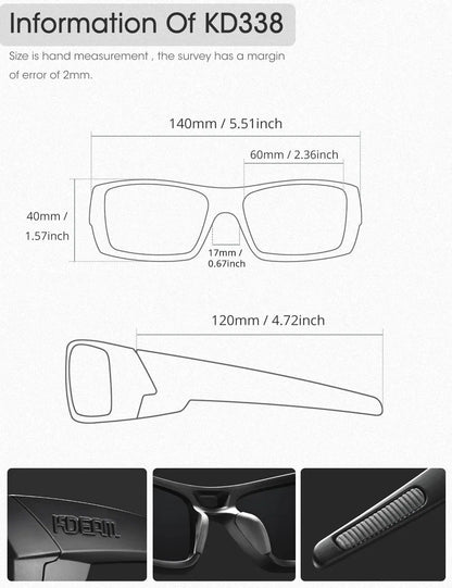 Sonnenbrille Angeln schwarz photochrom Nachtsicht Totenkopf-Etui Herren