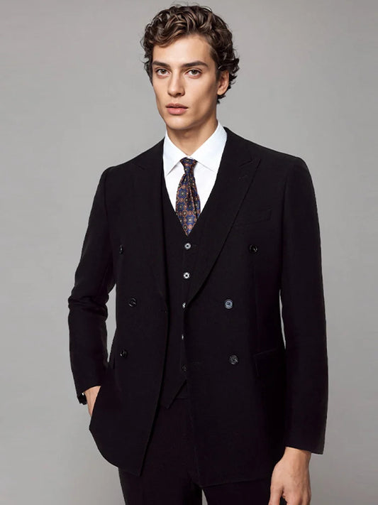 Herren-Anzughose mit Streifenmuster in Übergröße – Slim-Fit Freizeithose für Party und Hochzeit