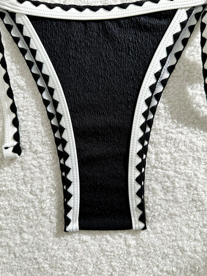 Verführerisches Damen-Bikini-Set in Unifarben – ideal für Strand und Pool