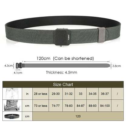 VATLY EDC Tactical Gürtel Herren Nylon Rigid mit Automatik-Schnalle