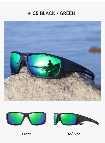 Sonnenbrille Radfahren TR90 polarisiert 1,2mm Glas Gummisteg Herren