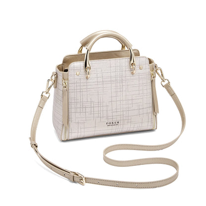 Damen Schultertasche aus Split-Leder mit Luxus-Design Crossbody
