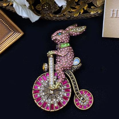 Brosche Kristall Strass Schwerindustrie Palast Klassisch Abzeichen Unisex