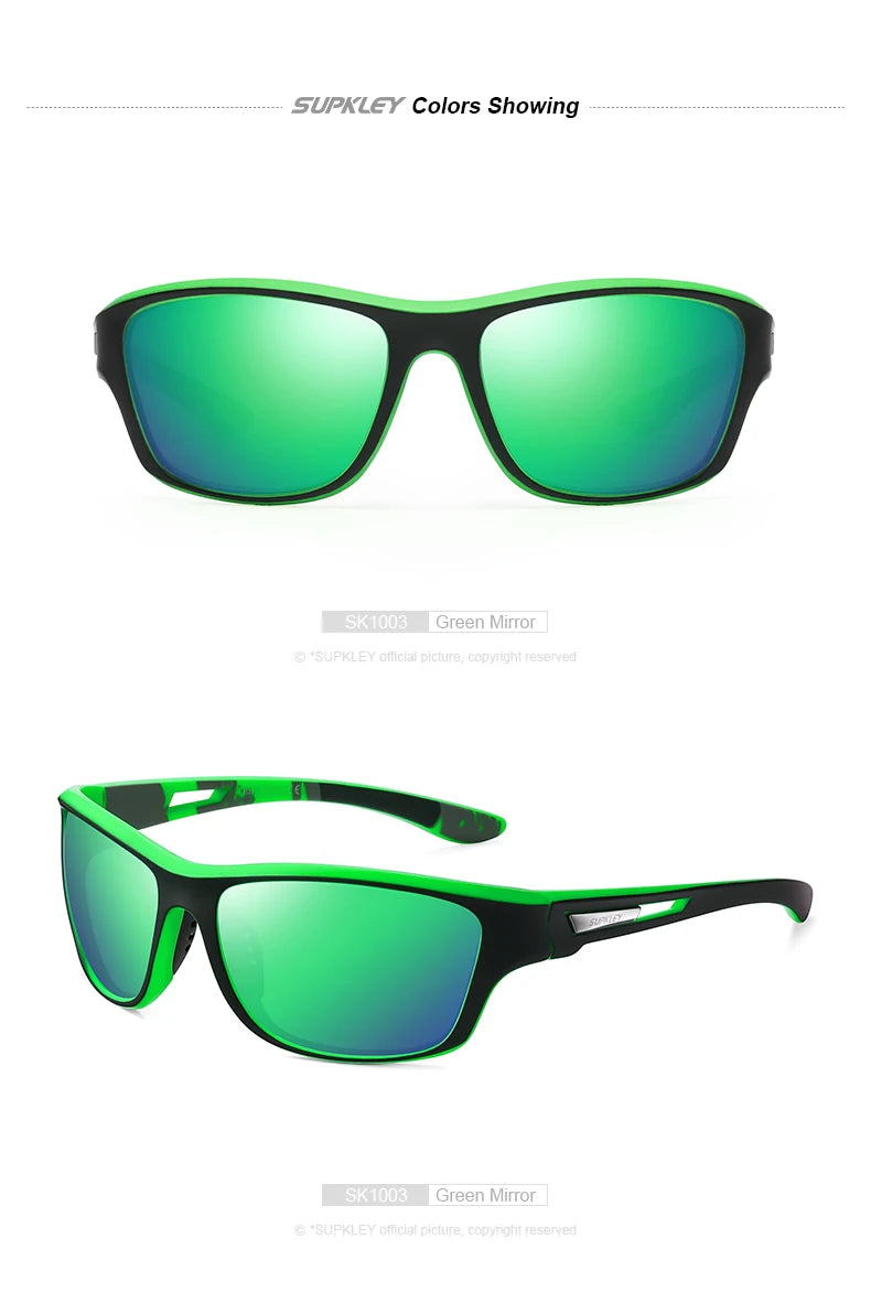 Sonnenbrille Sport polarisiert bunt UV400 Spiegel Bergsteiger Herren