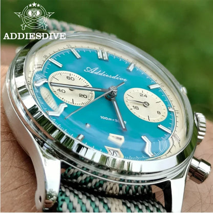 Herren-Chronograph mit VK64-Quarzwerk und Saphirglas