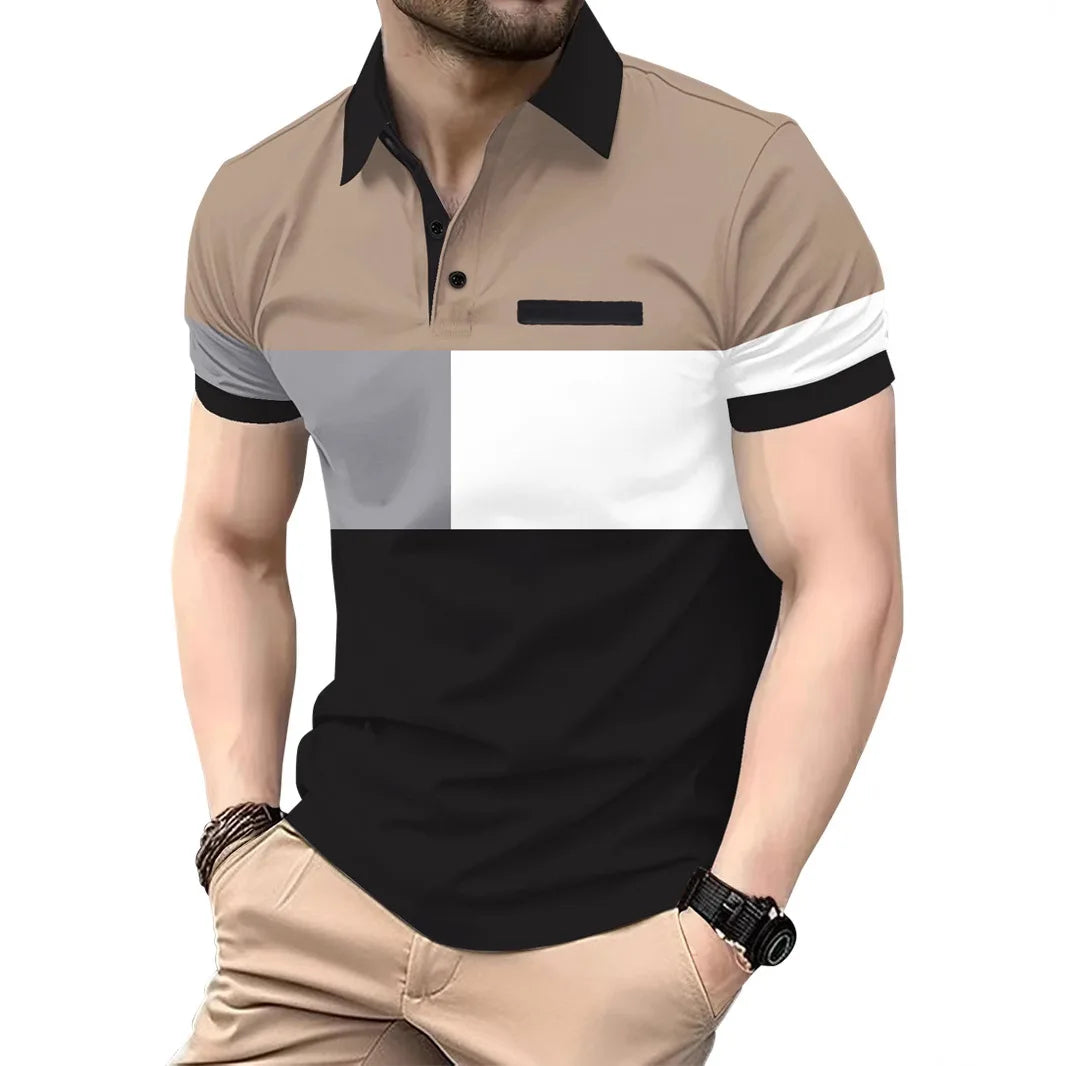Hochwertiges Herren-Poloshirt mit Reverskragen und kurzen Ärmeln – hautfreundlich, atmungsaktiv und vielseitig für den Sommer