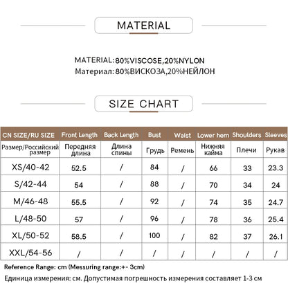 Damen Top im Minimalismus-Stil mit O-Ausschnitt und kontrastierenden Farben