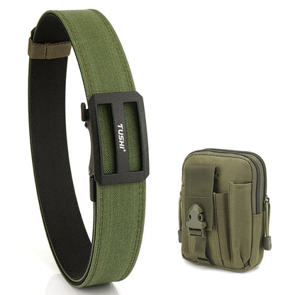 Herren-Taktischer Outdoor-Gürtel aus Nylon mit automatischer Metallschnalle und verstellbarer Länge