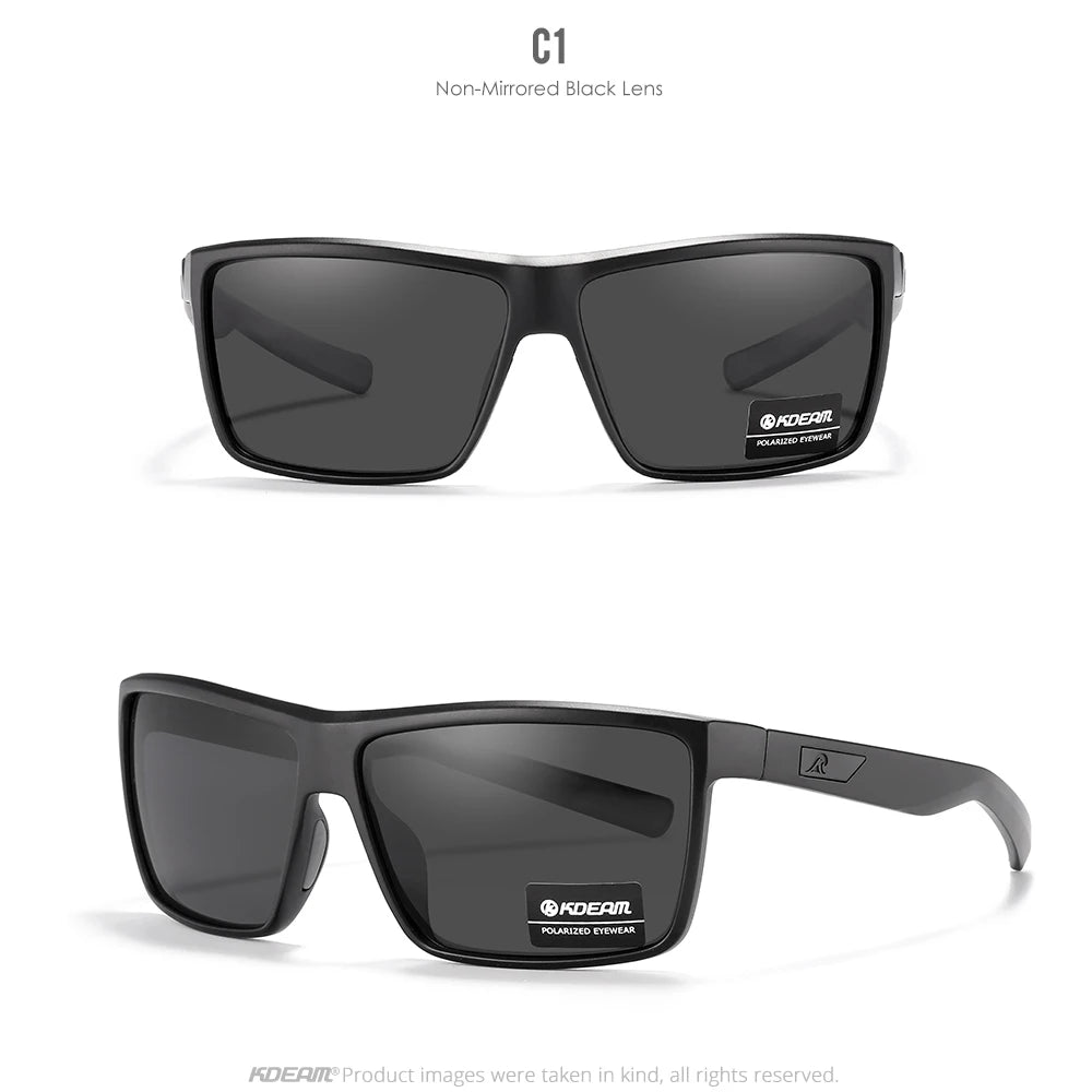 Sonnenbrille Rechteck polarisiert UV400 Beschichtung Herren