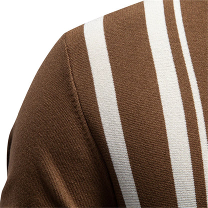Gestreiftes Poloshirt Für Herren Mit Old Money Stil Und Atmungsaktiv