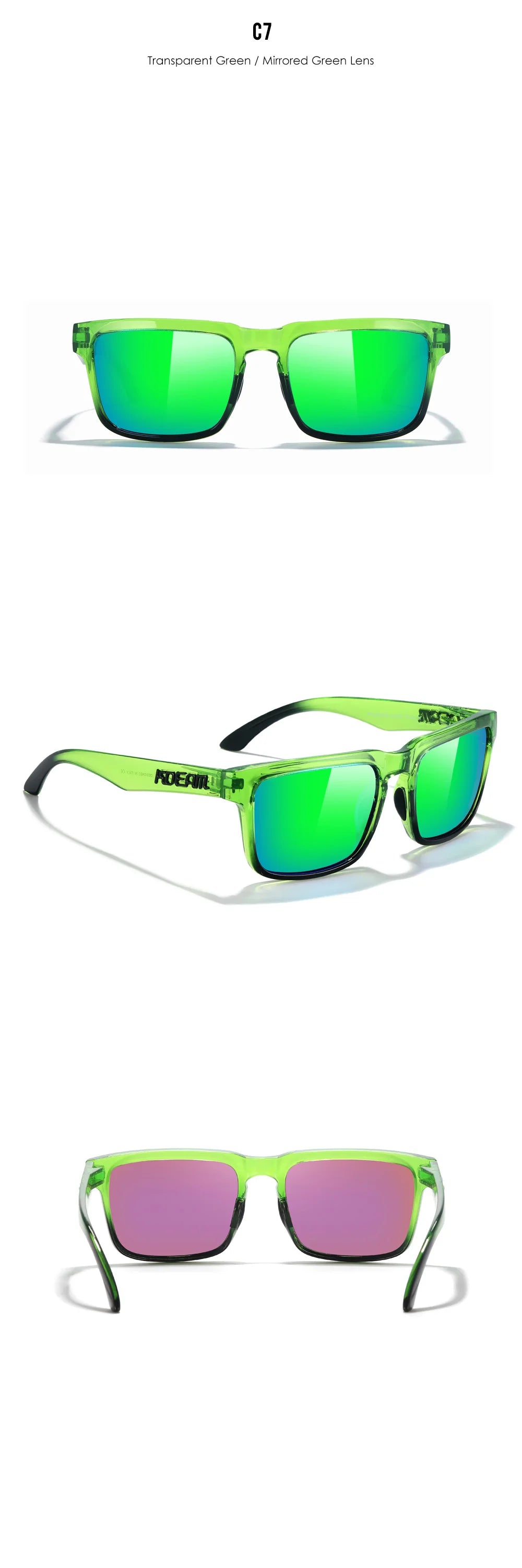 Sonnenbrille übergroß quadratisch polarisiert 64mm Angeln Herren