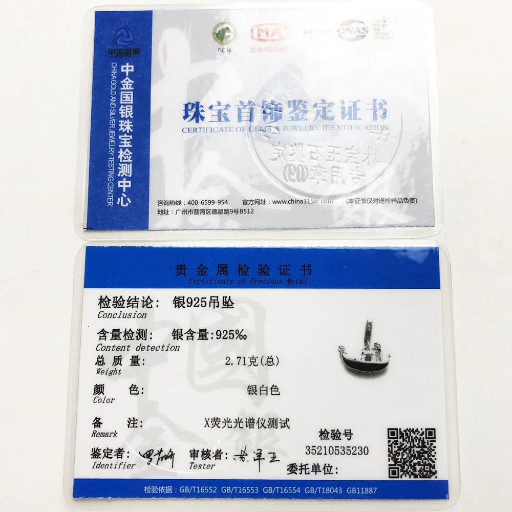 Damen-Charm Venedig Gondel romantisch aus Sterlingsilber