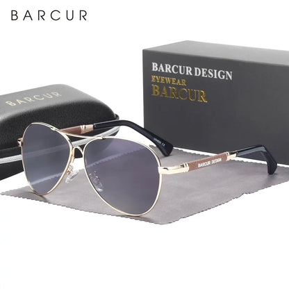 Sonnenbrille Pilot Memory-Rahmen Farbverlauf Spiegel polarisiert Unisex