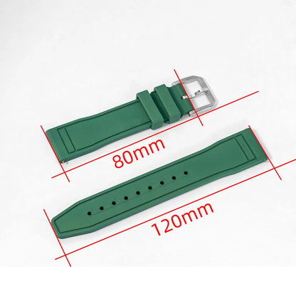 Uhrenarmband aus Fluorkautschuk 20 mm - Universal-Ersatzband