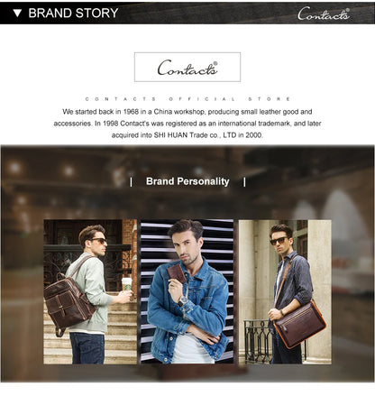 Herren Echtleder Geldbörse Vintage Trifold Kurzgeldbörse Kartenhalter Reisepass