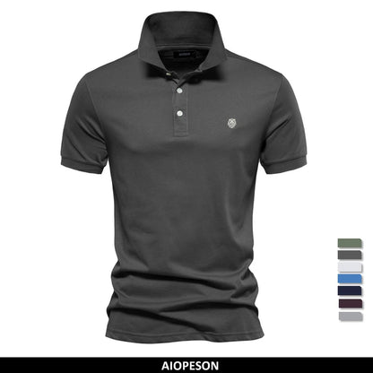 Klassisches Herren Poloshirt Aus Reiner Baumwolle Für Den Sommer
