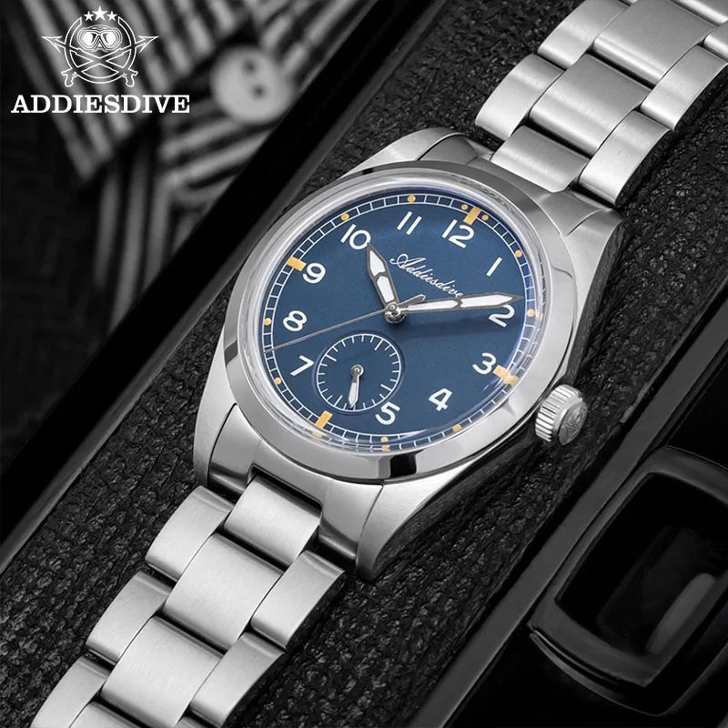36mm Herren Vintage-Quarzuhr K1 Mineralglas 100m wasserdicht BGW9 C3 Minimalist