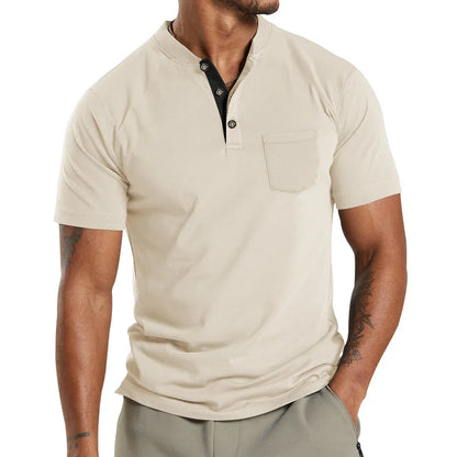 Herren Kurzarm-Poloshirt mit Knopfleiste und Reverskragen – ideal für den Sommer