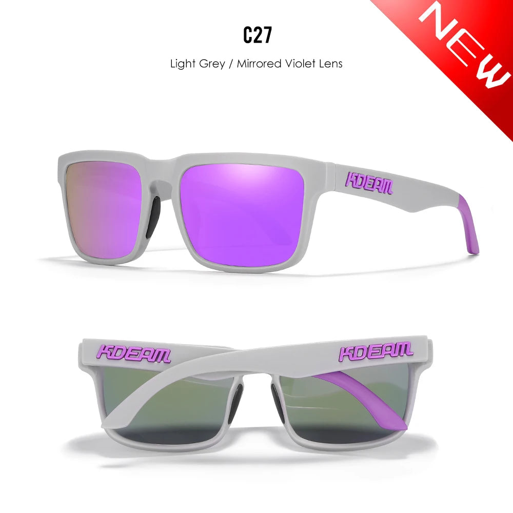 Sonnenbrille quadratisch polarisiert lässig Outdoor Unisex Pärchen neues Paket