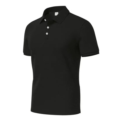 Langärmeliges Herren-Poloshirt mit Waffelstruktur und Knopfleiste – ideal für Freizeit und Urlaub