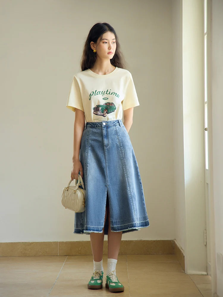 Kurzarmshirt für Damen in Übergröße mit Pixel-Hasen-Print und handgefertigter Schleife – ideal für den Sommer