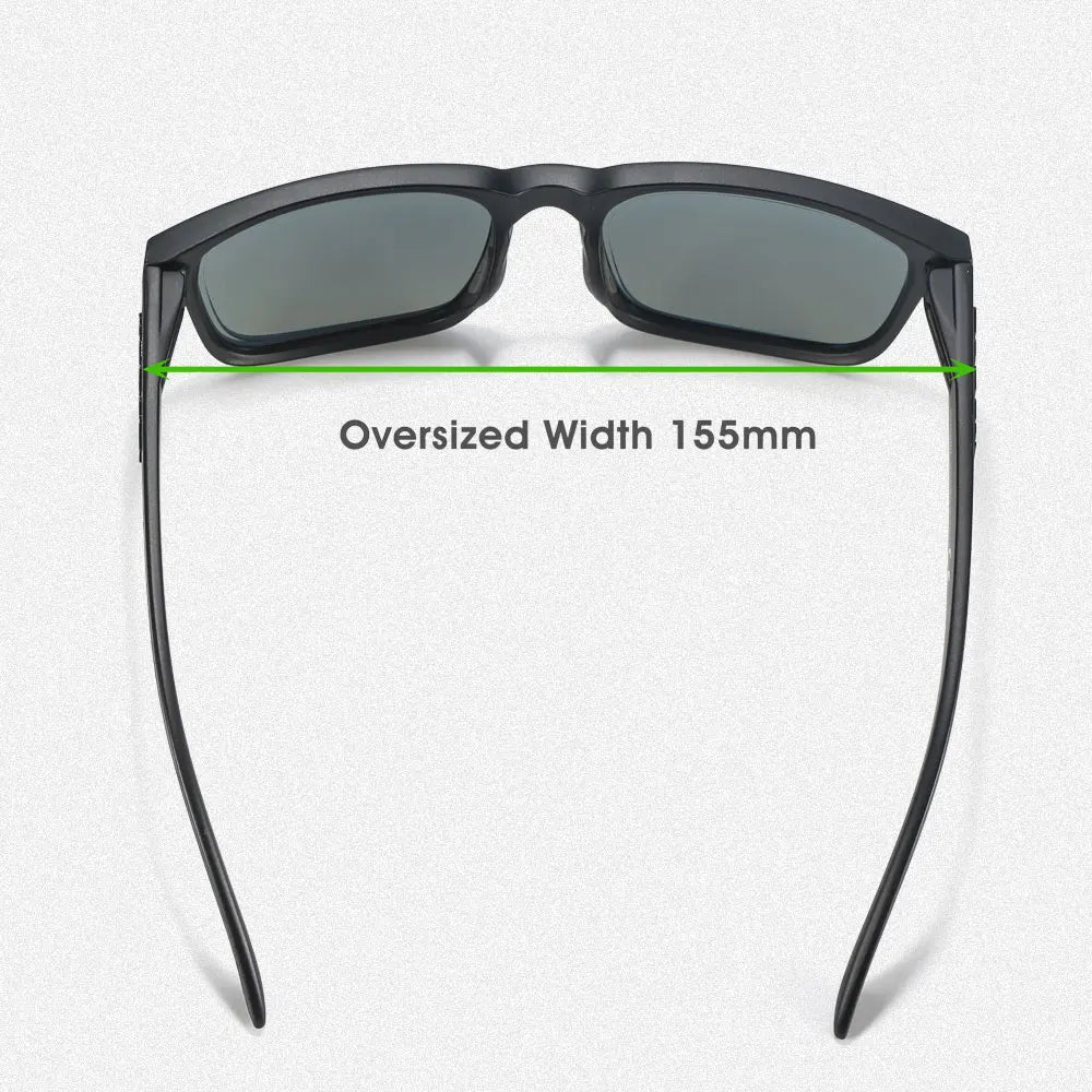 Sonnenbrille übergroß polarisiert photochrom Nachtsicht 154mm Herren