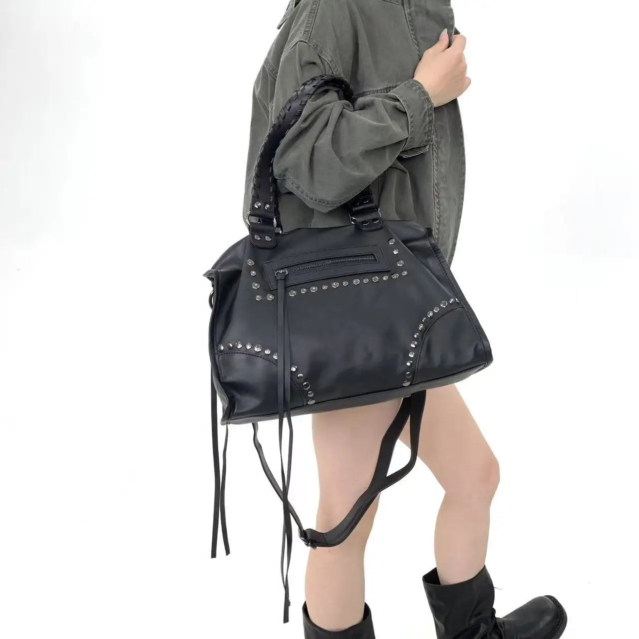 Damen-Tote Tasche Große Kapazität Aus Weichem PU-Leder Ideal für Alltag Reisen und Freizeit