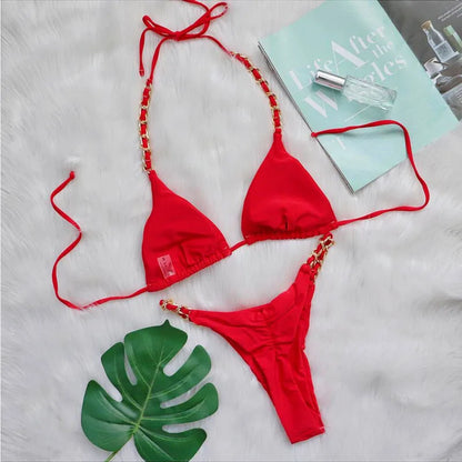 Sexy pinker Bikini-Set für Damen – ideal für Strand und Pool