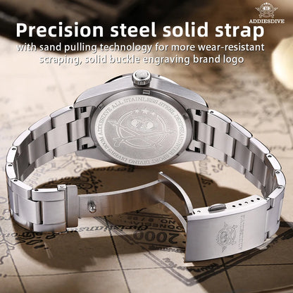 Herren-GMT-Taucheruhr mit Swiss-Ronda-Werk und Bubble-Glas