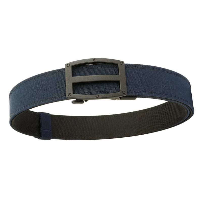 Herren-Taktischer Gürtel aus Nylon mit Automatik-Schnalle für Alltag und Outdoor in Blau