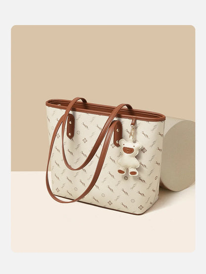 Damen Schultertasche aus PU-Leder Neu lässig mit großzügiger Kapazität