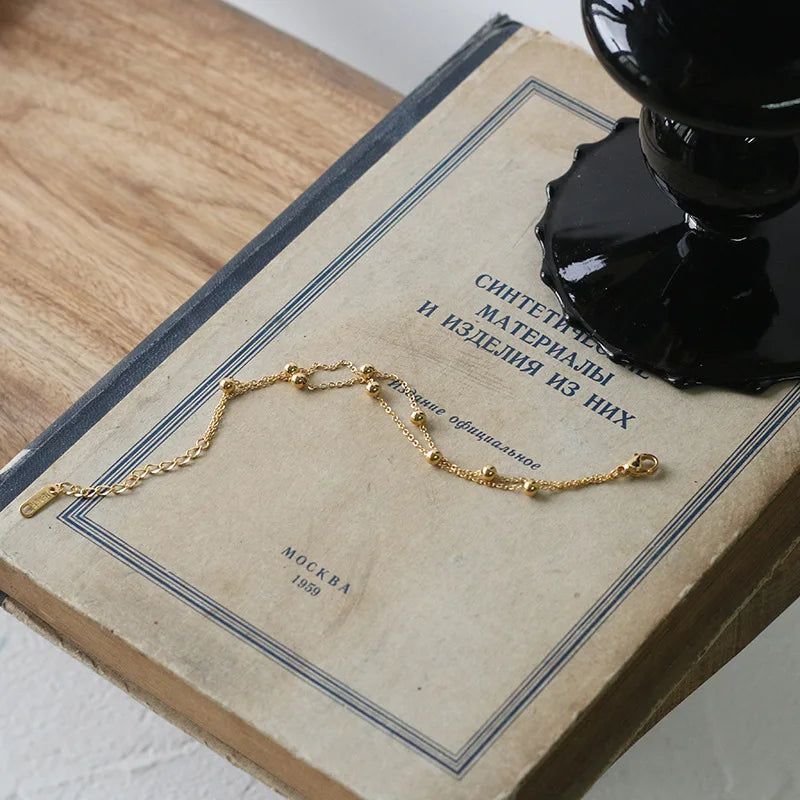 Damen-Armband Doppelperle koreanischer Trend