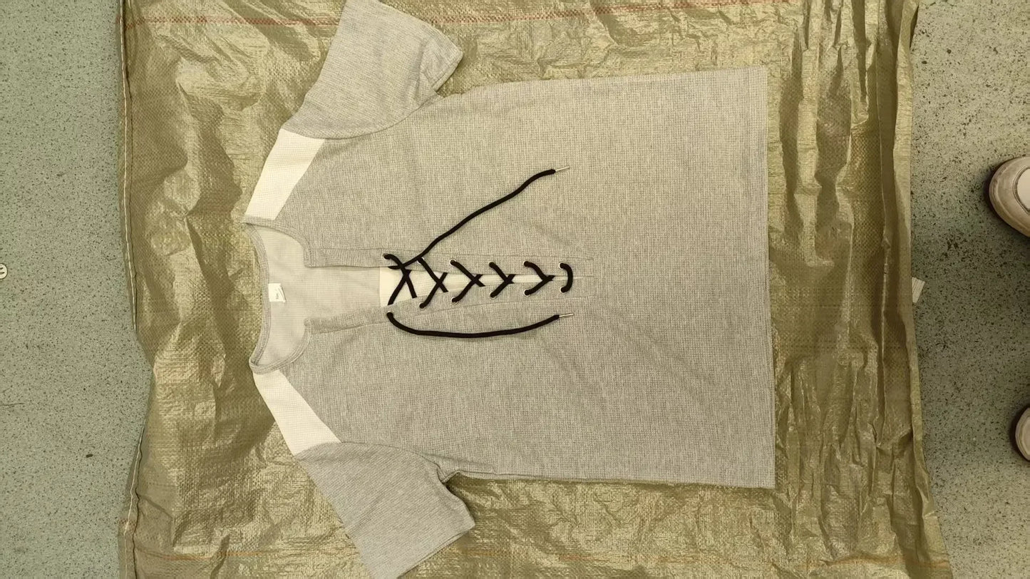 Kurzärmeliges Herren-Sommer-T-Shirt mit lockeren Streifen – vielseitiges, trendiges Oberteil für Paare