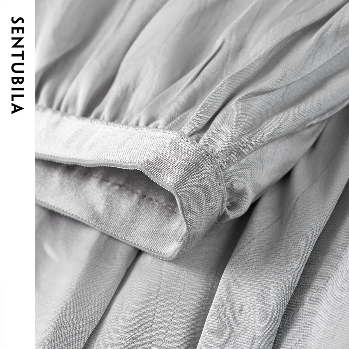 Damen Rock im eleganten A-Linien-Stil mit elastischer Taille und Falten