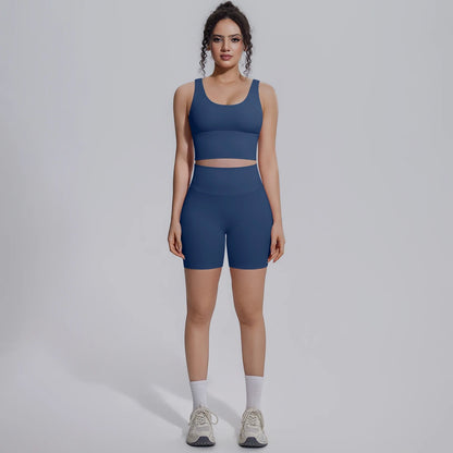 Damen Yoga Set Schnell Trocknend Hüfthebenset
