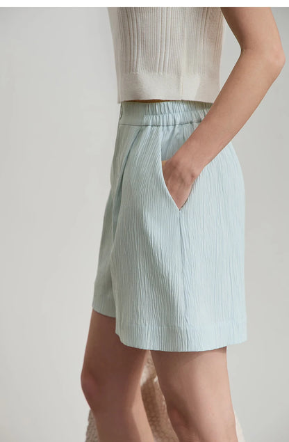 Damen Blazer Shorts aus leichtem Material für den Sommer 2025 mit Taschen