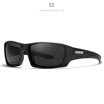 Sonnenbrille Sport TR90 polarisiert Wandern Angeln Reißverschlussetui Herren