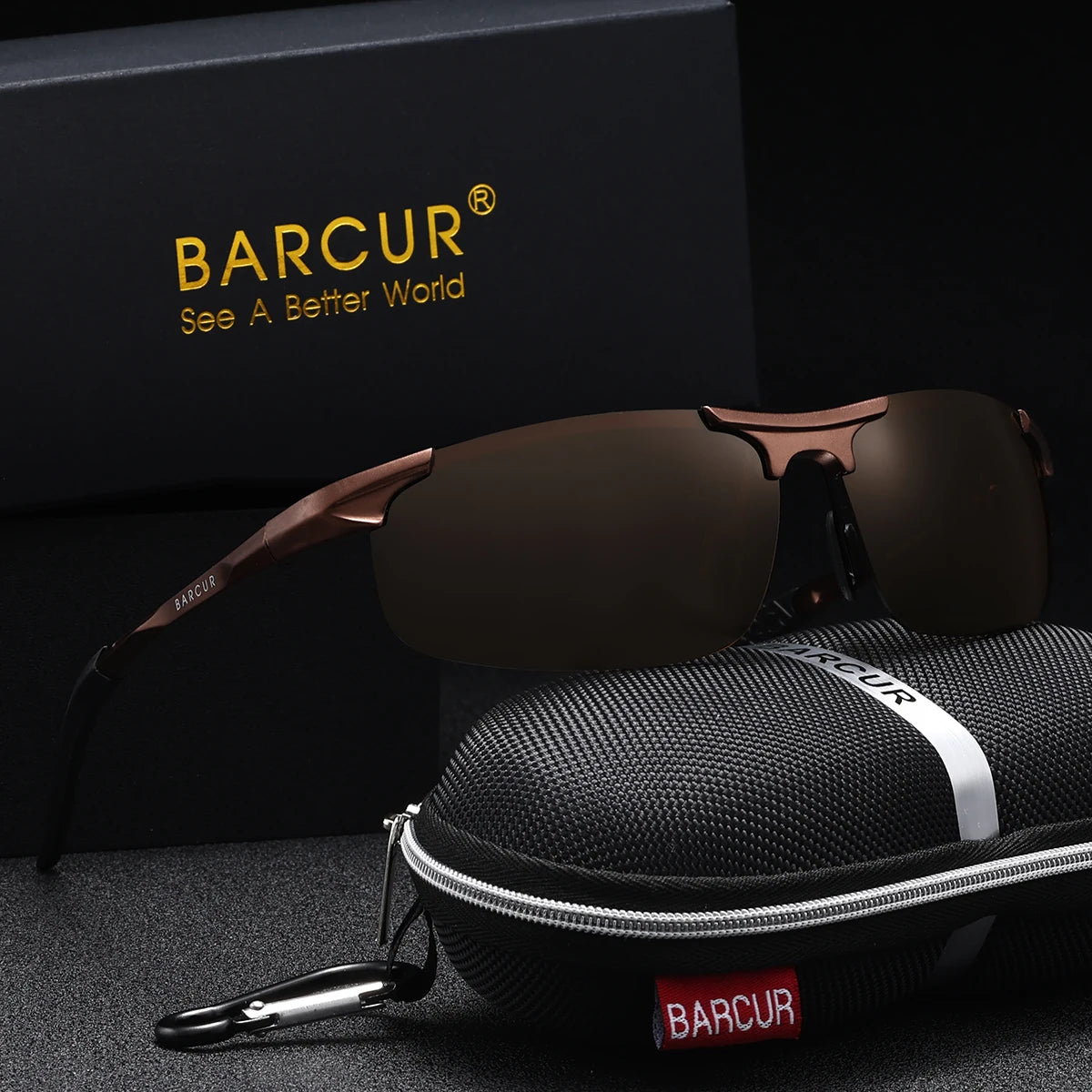 Sonnenbrille Sport Textur UV400 polarisiert Radfahren Blendschutz