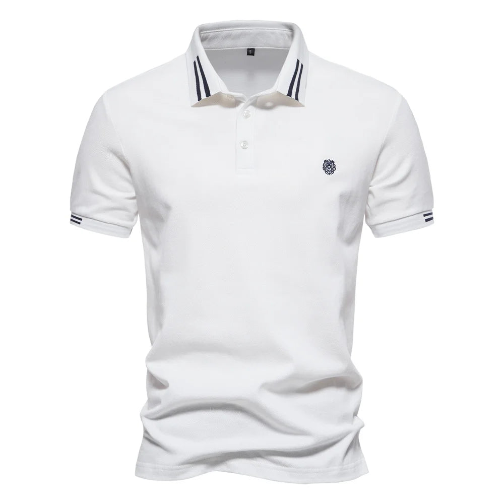 Weiches Herren Polo 100% Baumwolle Atmungsaktiv Locker Cool