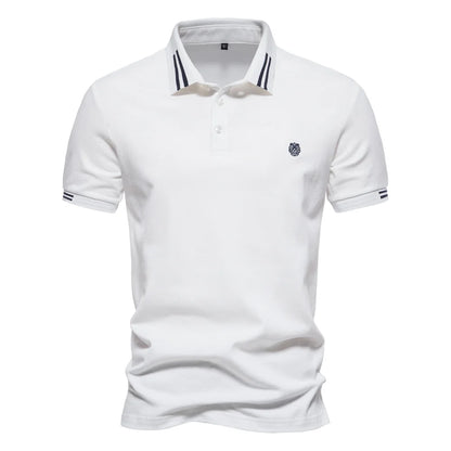 Weiches Herren Polo 100% Baumwolle Atmungsaktiv Locker Cool