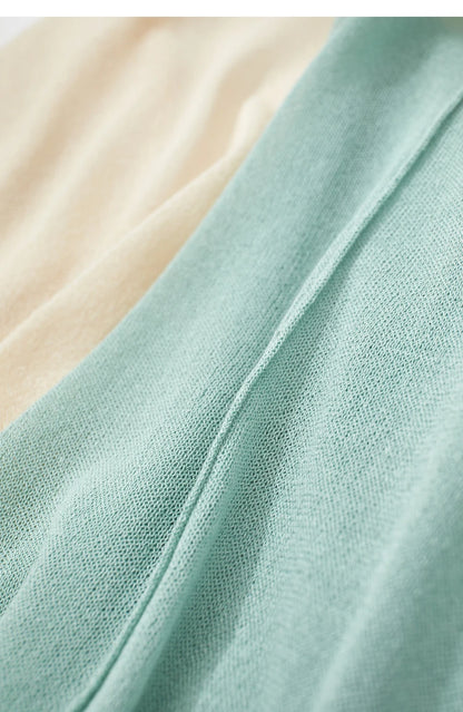 Damen-Strickjacke Micro-Stretch kurz locker einfarbig Sommer