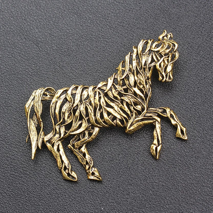 Brosche Pferd Metall Pin Schmuck Accessoire Geschenk Damen Herren