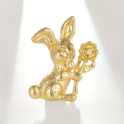 Brosche Hase Kristall Strass Luxus Kleidung Mantel Glänzend Damen