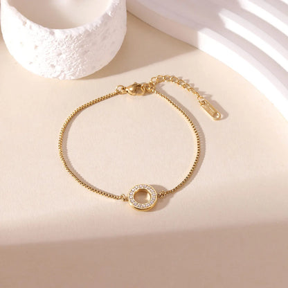 Damen-Armreif mit geometrischem Zirkonia-Design