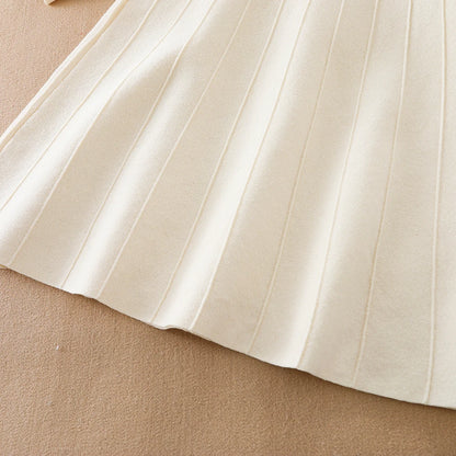 Kinder Mädchen Gestrickte Kleider 2024 Neue Warme Pullover Kleid Kinder Kleidung Langarm Casual Kleid Baby Mädchen Prinzessin Kleid