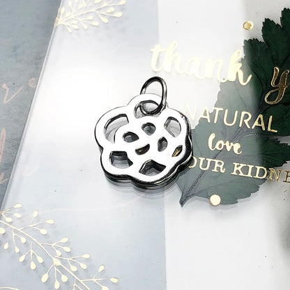 Damen-Charm-Anhänger Rosen Ornament Glamour romantisch aus Sterlingsilber