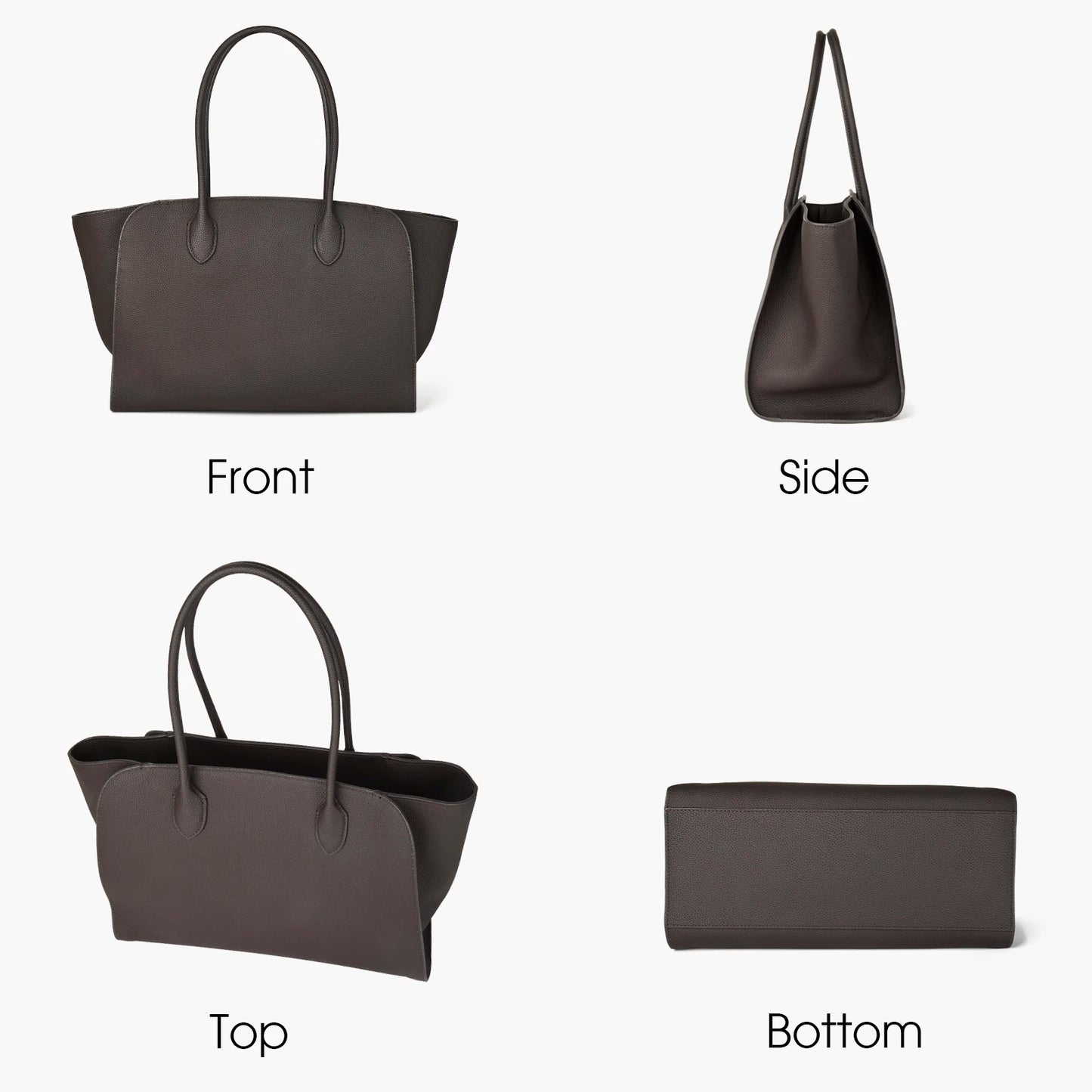 Rindleder Damen-Tasche | Großes Fassungsvermögen