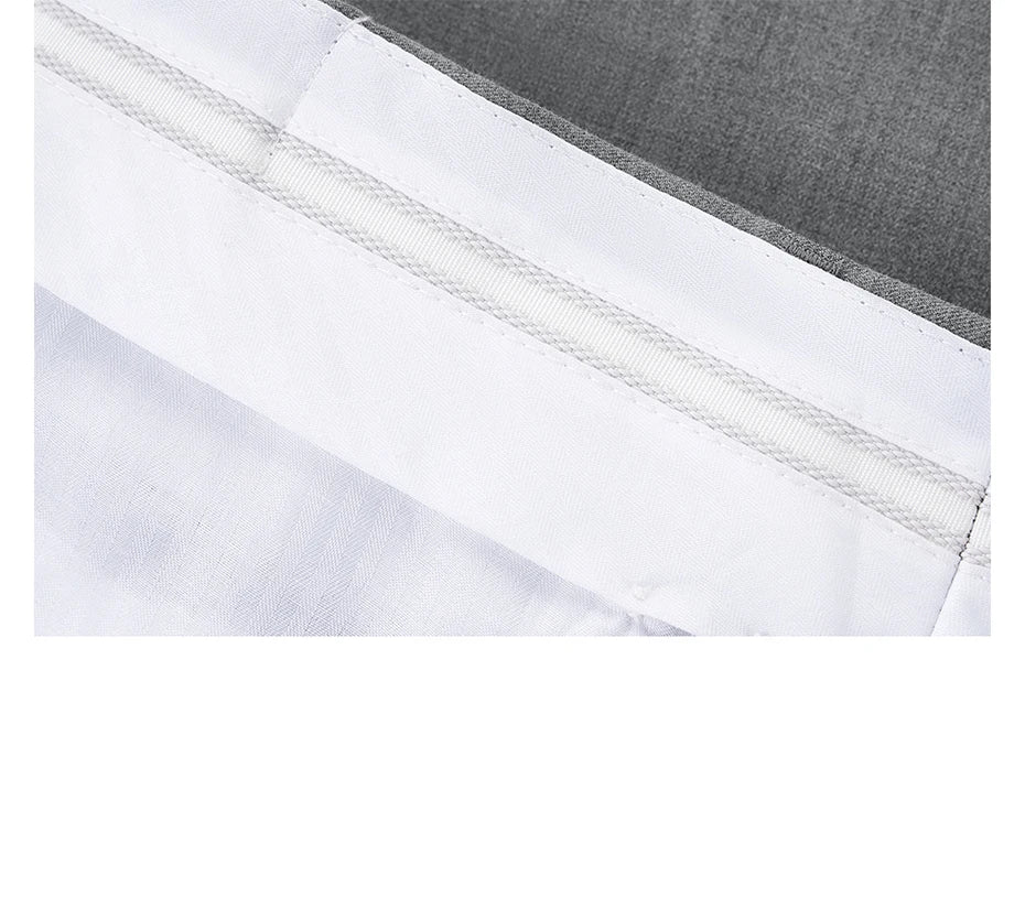 Herren-Anzugset mit Blazer und Hose in tiefem Blau und Khaki – modischer Seersucker für Frühling und Sommer, ideal für Hochzeiten und Büro.