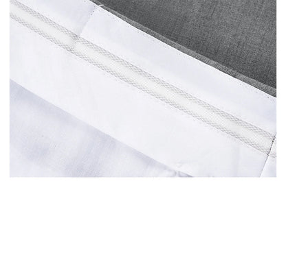 Herren-Anzugset mit Blazer und Hose in tiefem Blau und Khaki – modischer Seersucker für Frühling und Sommer, ideal für Hochzeiten und Büro.